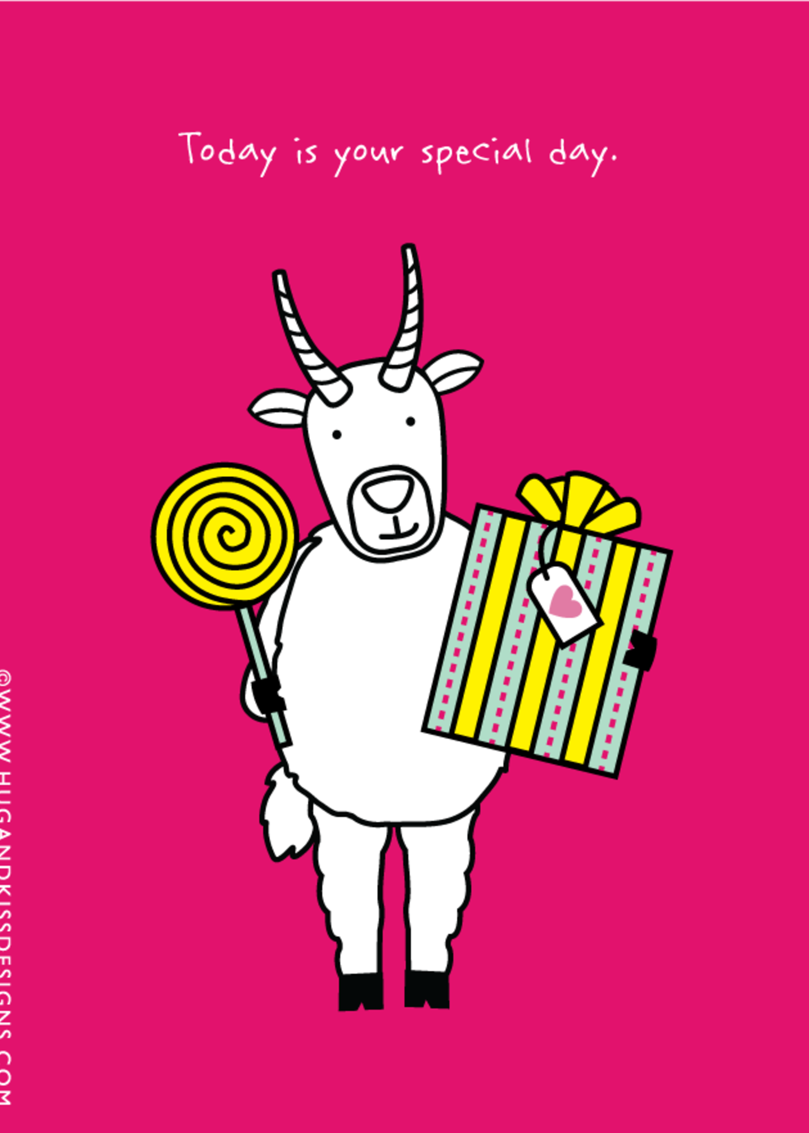 hug and kiss Today is your special day
