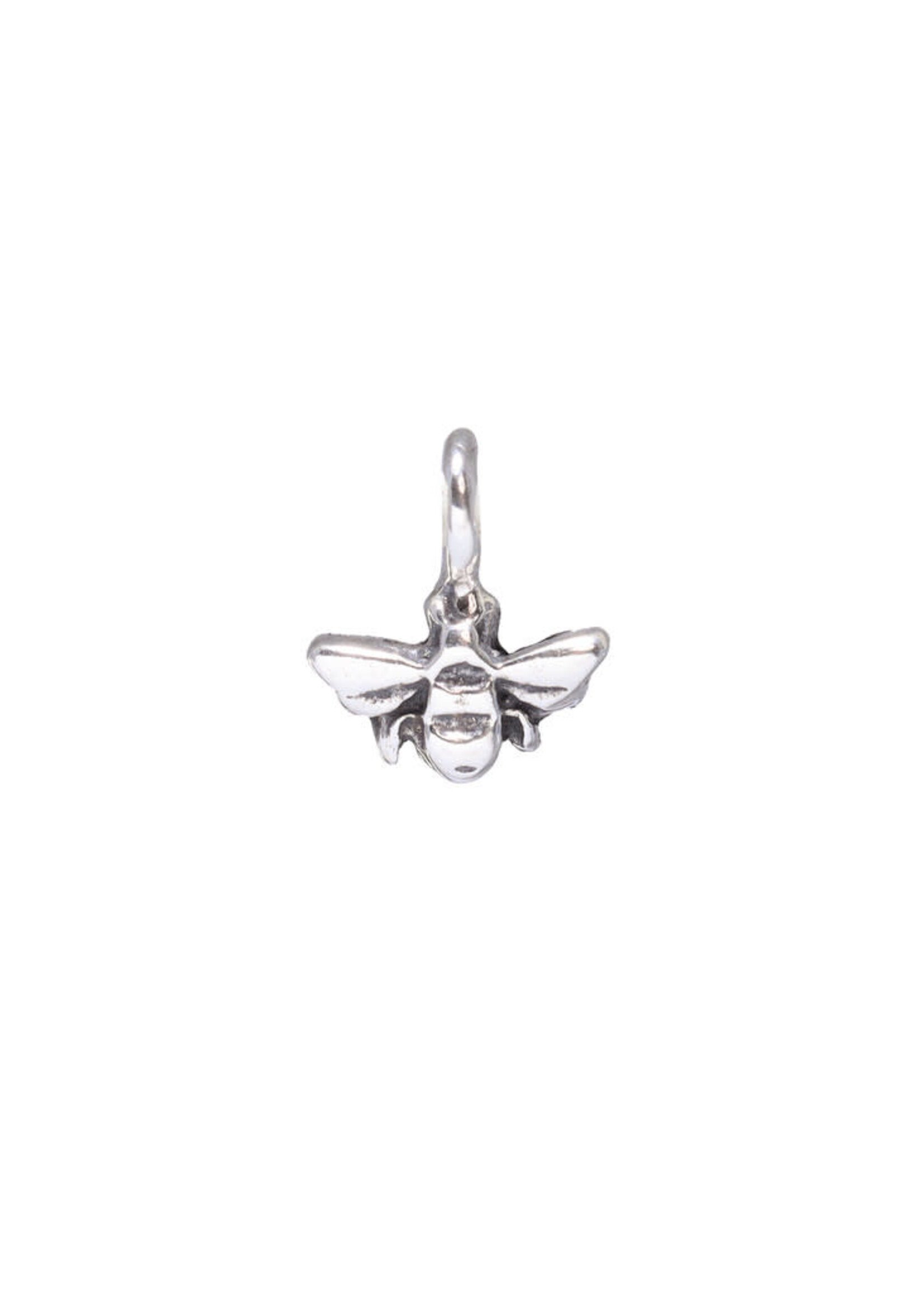 Tiny Sculpted Silver Charm - Bee