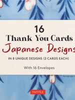 16 Thank You Cards - Japanese Designs
