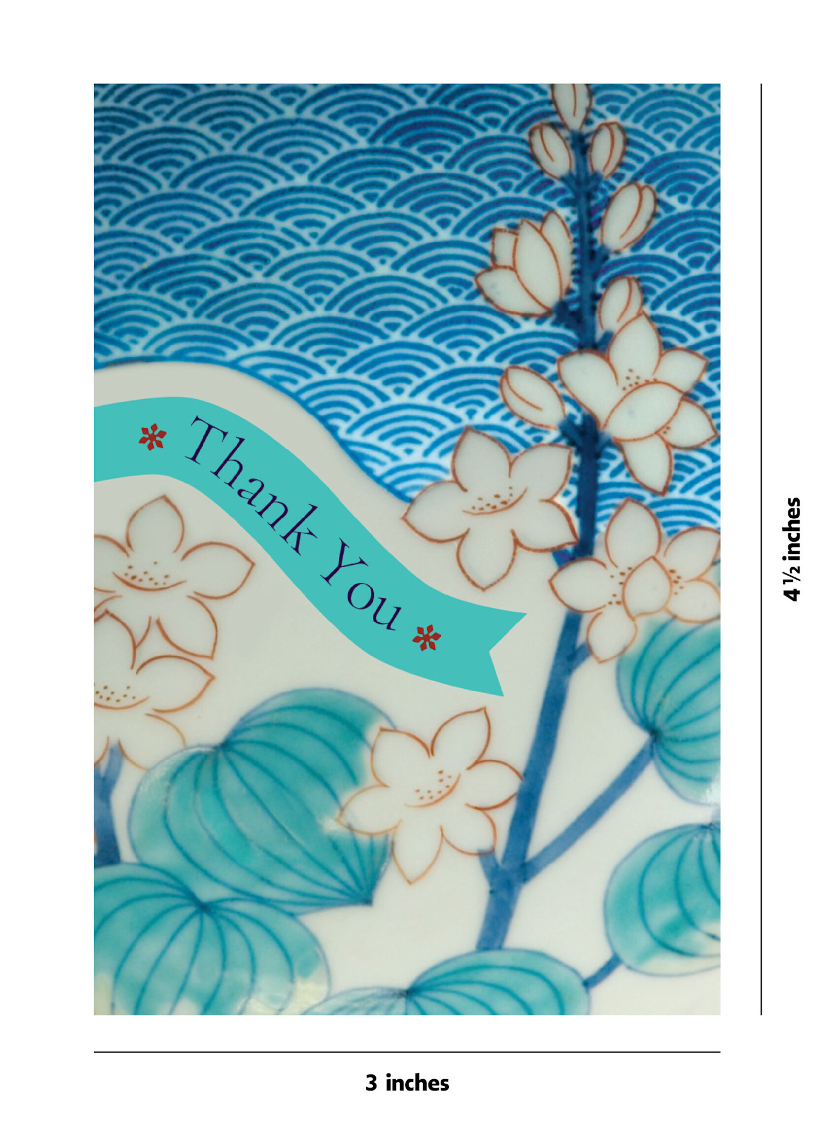 16 Thank You Cards - Japanese Designs