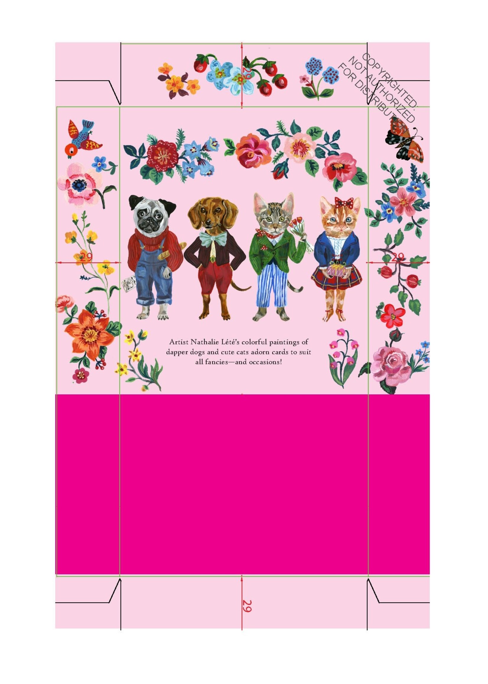 Fancy Fauna: 12 Notecards and Envelopes