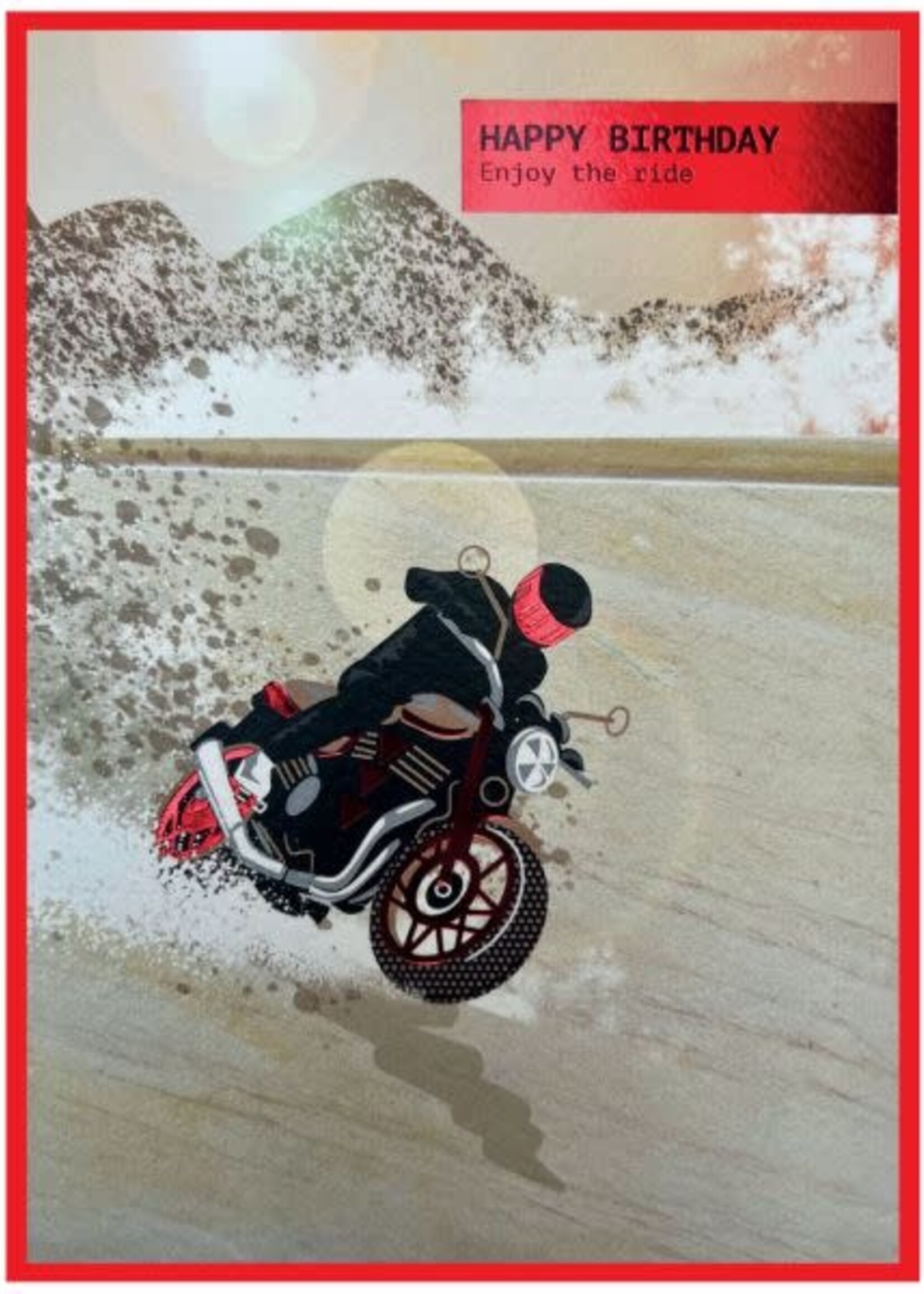 Happy Birthday Enjoy The Ride - Biker