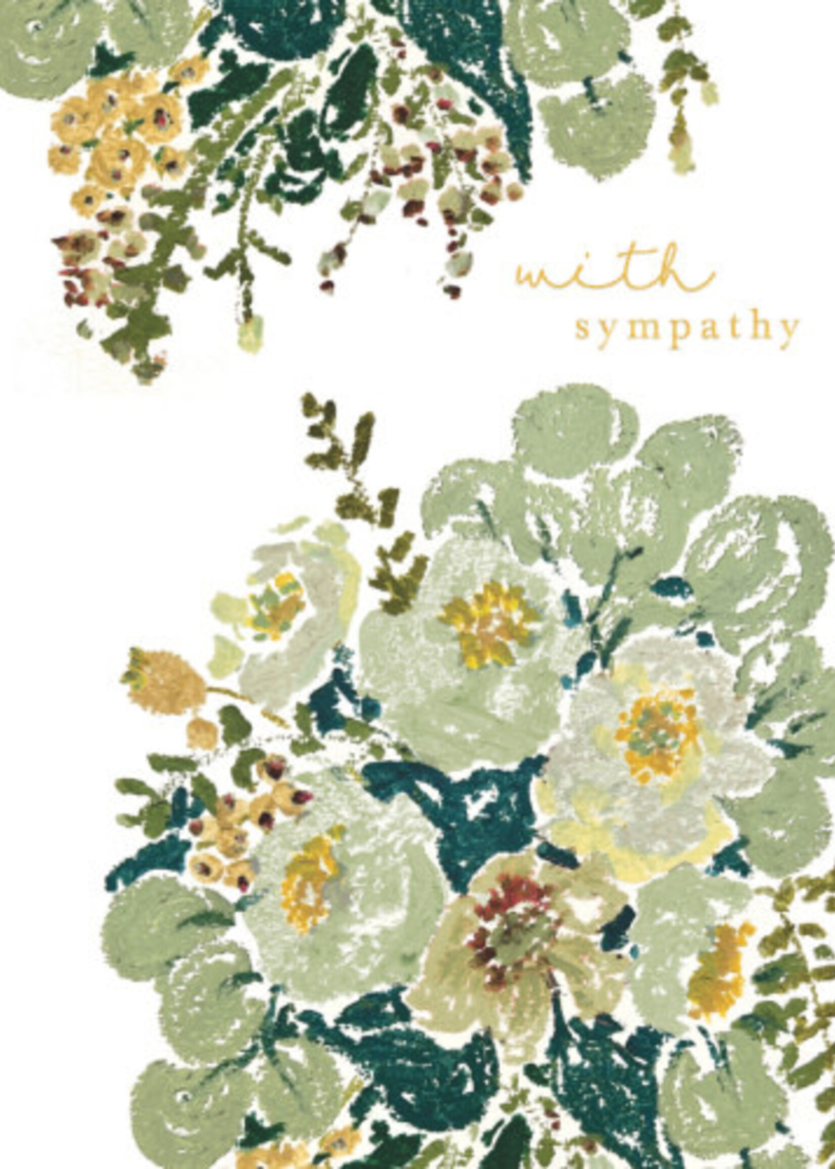 With Sympathy - White Floral