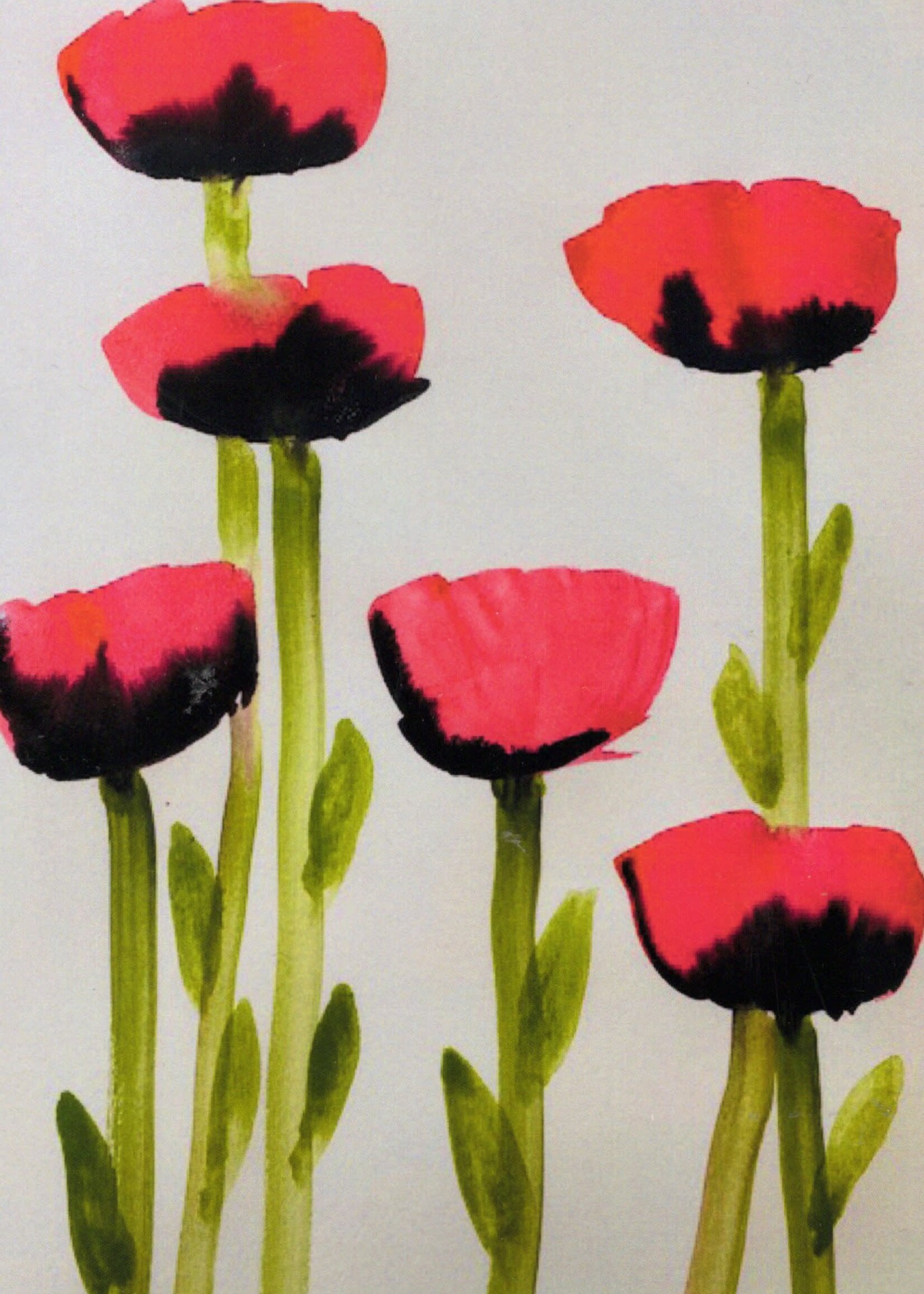 nathalie champagne Red and Black Tulips