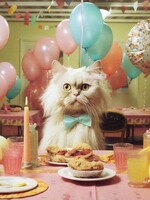 Ohh Deer Birthday Cat