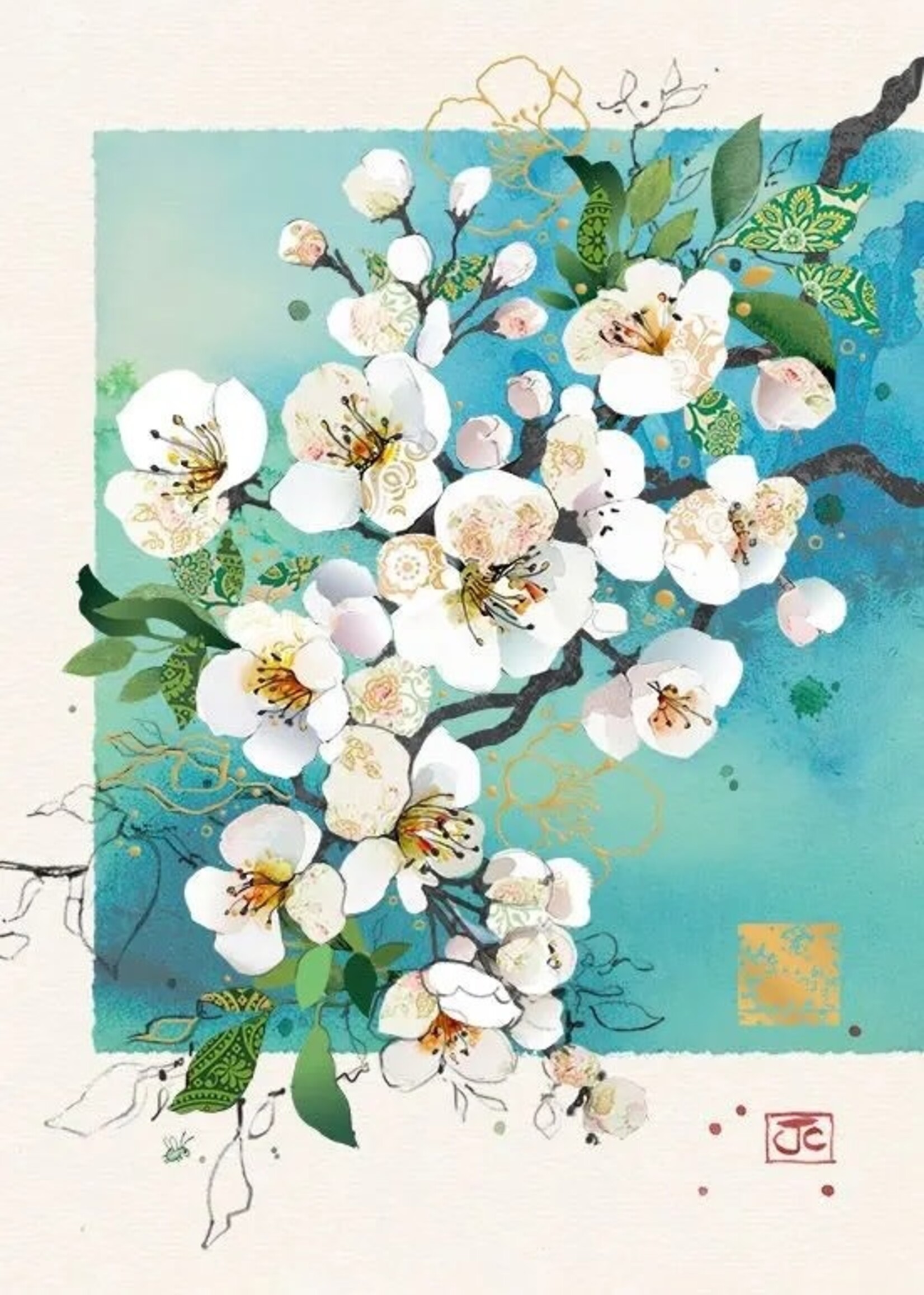 Bug Art White Blossom