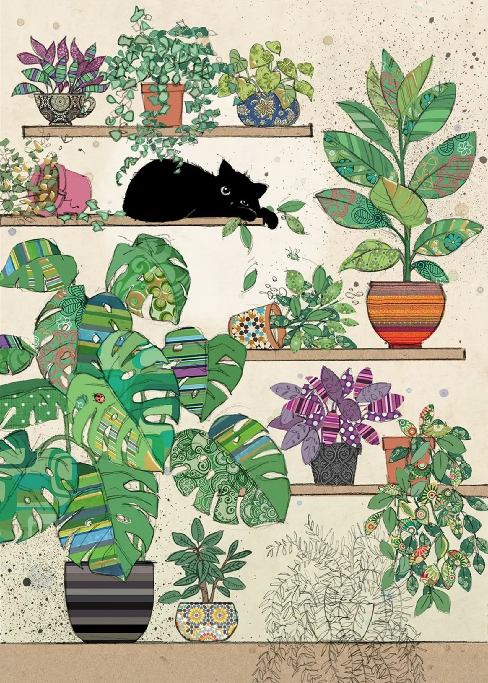 Bug Art Plant Kitty