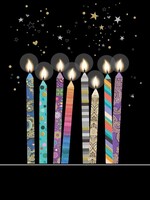 Bug Art Birthday Candles
