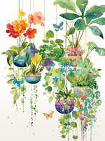 Bug Art Hanging Plants
