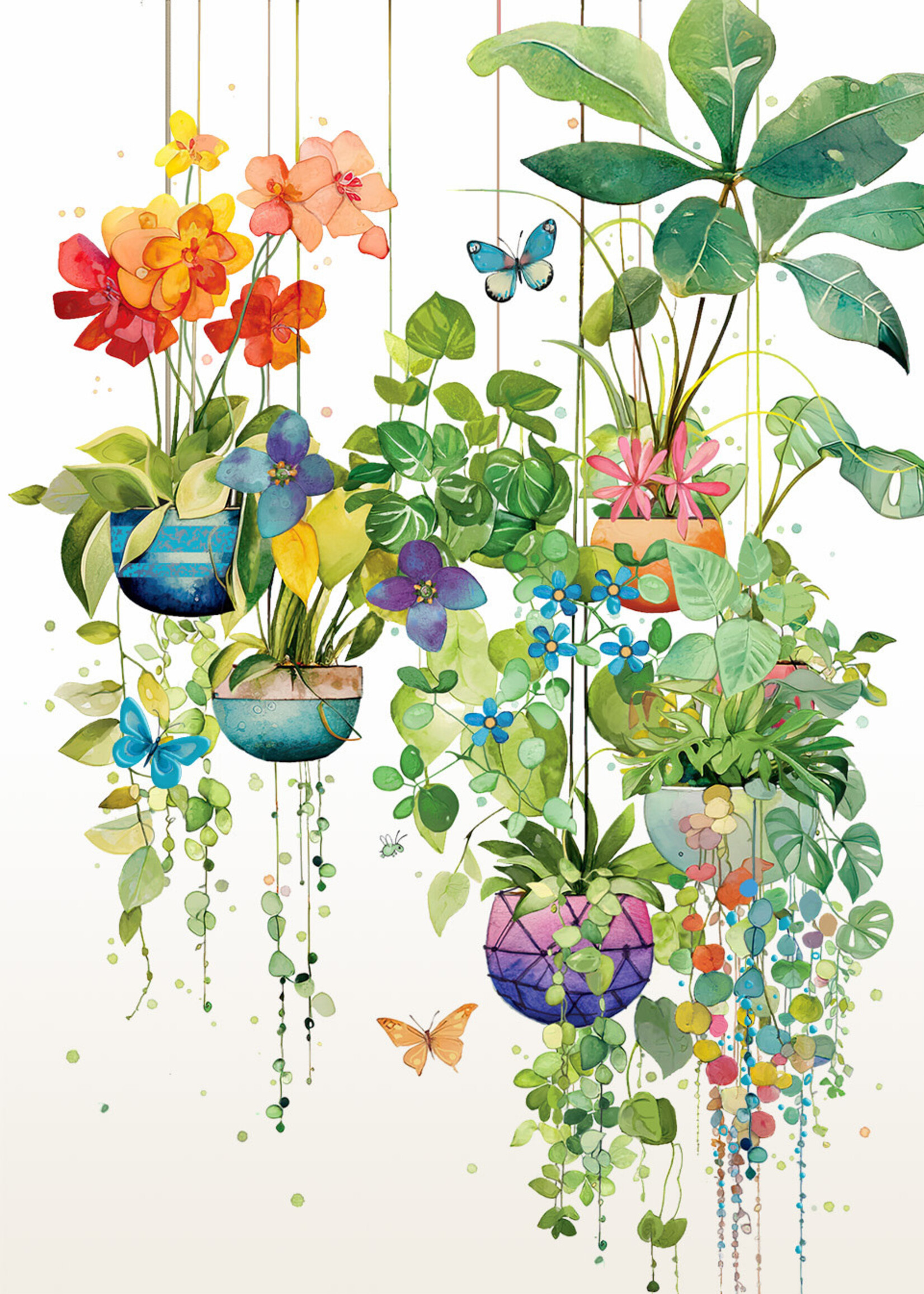 Bug Art Hanging Plants
