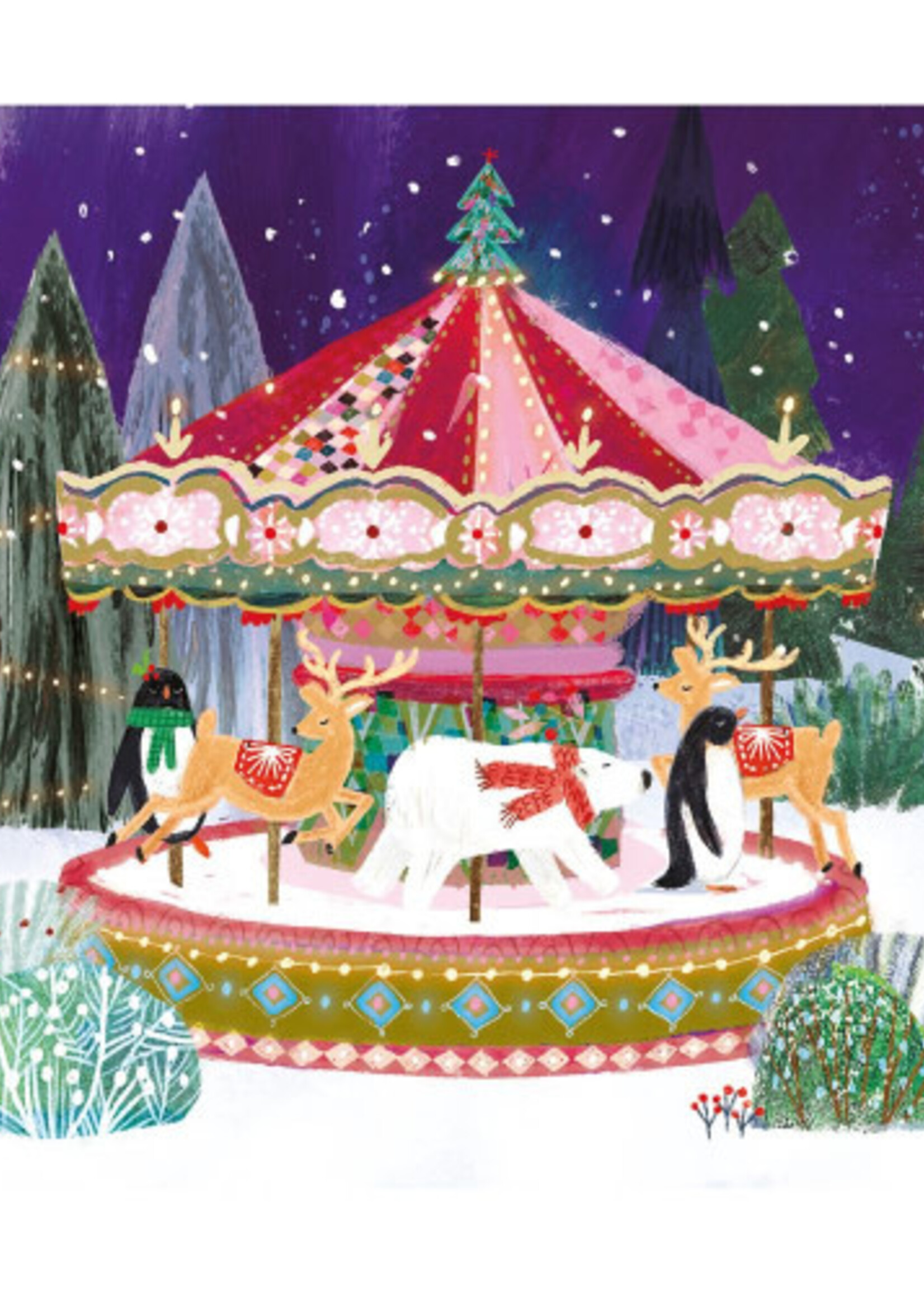 museums & galleries Boxed Christmas Cards - Christmas Carousel