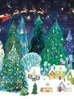 museums & galleries Boxed Christmas Cards -  Santa's Sleigh