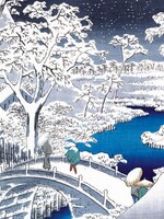 museums & galleries Small Box Cards - Winter Woodcut Prints