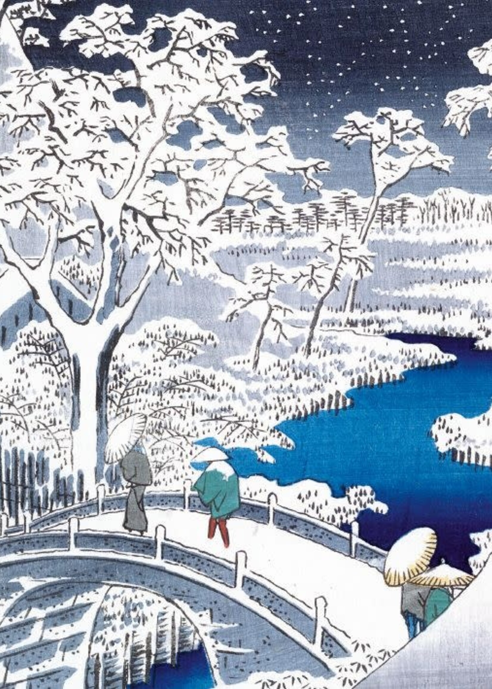 museums & galleries Small Box Cards - Winter Woodcut Prints