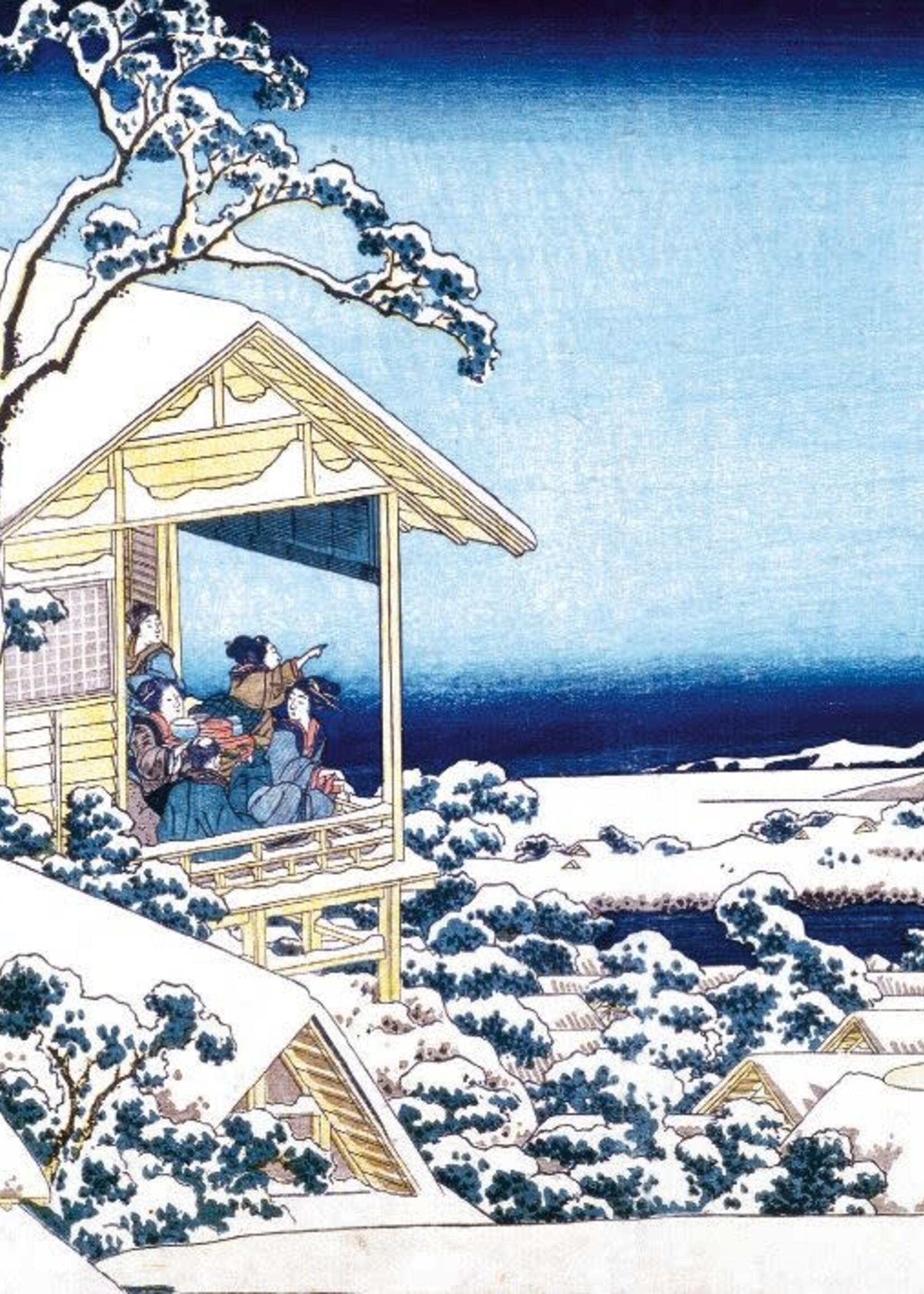 museums & galleries Small Box Cards - Winter Woodcut Prints