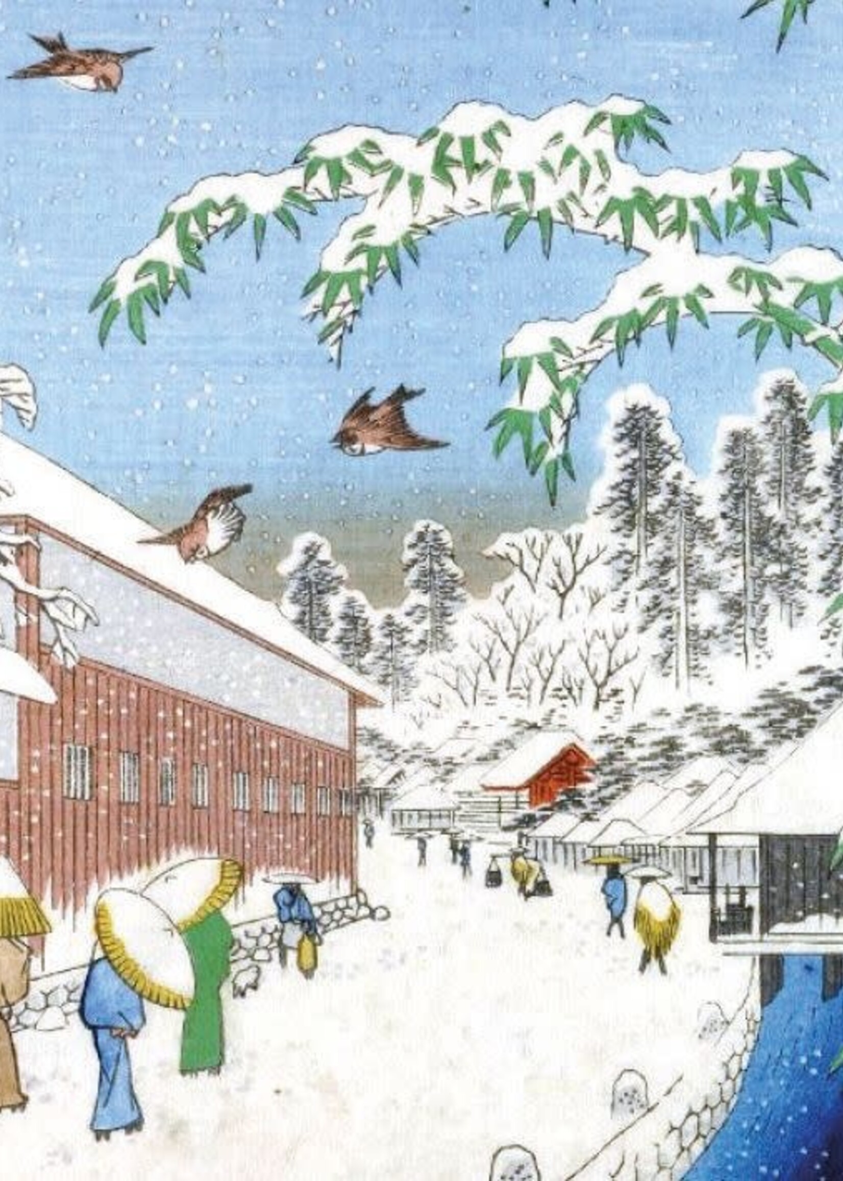 museums & galleries Small Box Cards - Winter Woodcut Prints