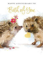 Happy Anniversary To You Both - Hedge Hugs