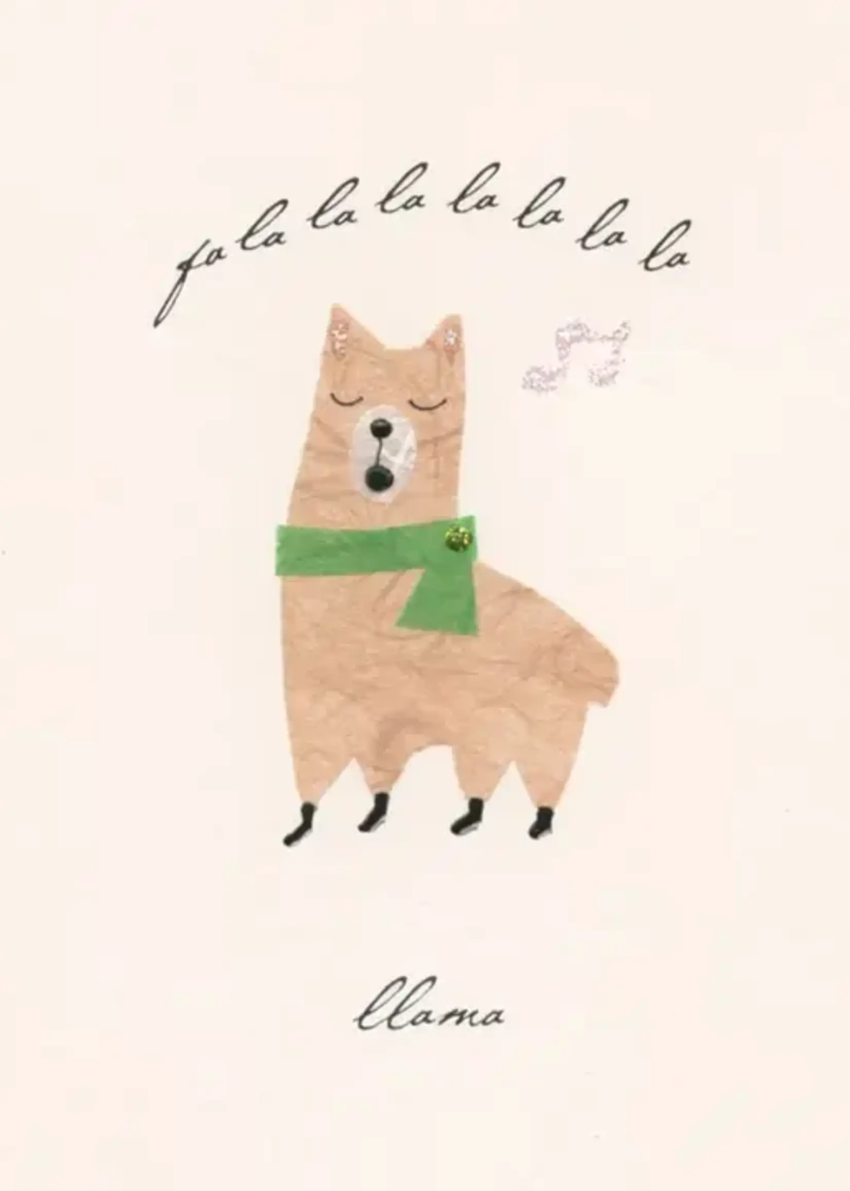 Flaunt Cards "Fa La La La La La La La Llama" Singing Llama