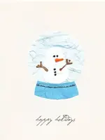 Flaunt Cards "Happy Holidays" Snowman in Globe