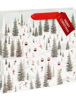 glick Holiday Landscape Gift Bag - Ski Hill (Large)