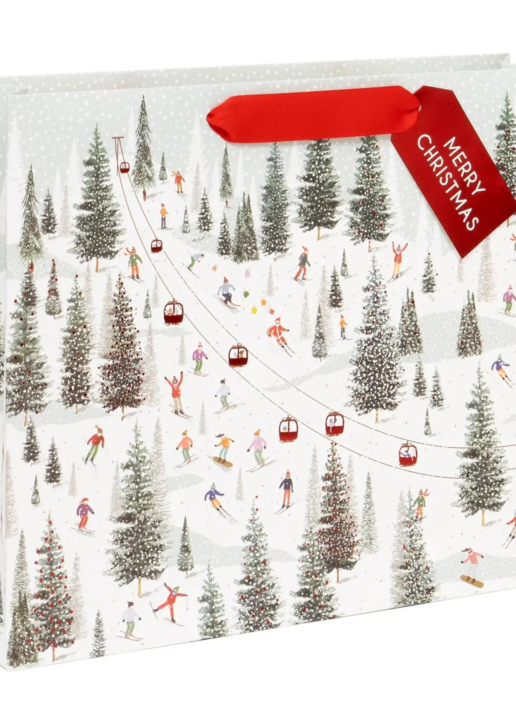 Holiday Landscape Gift Bag - Ski Hill (Large)