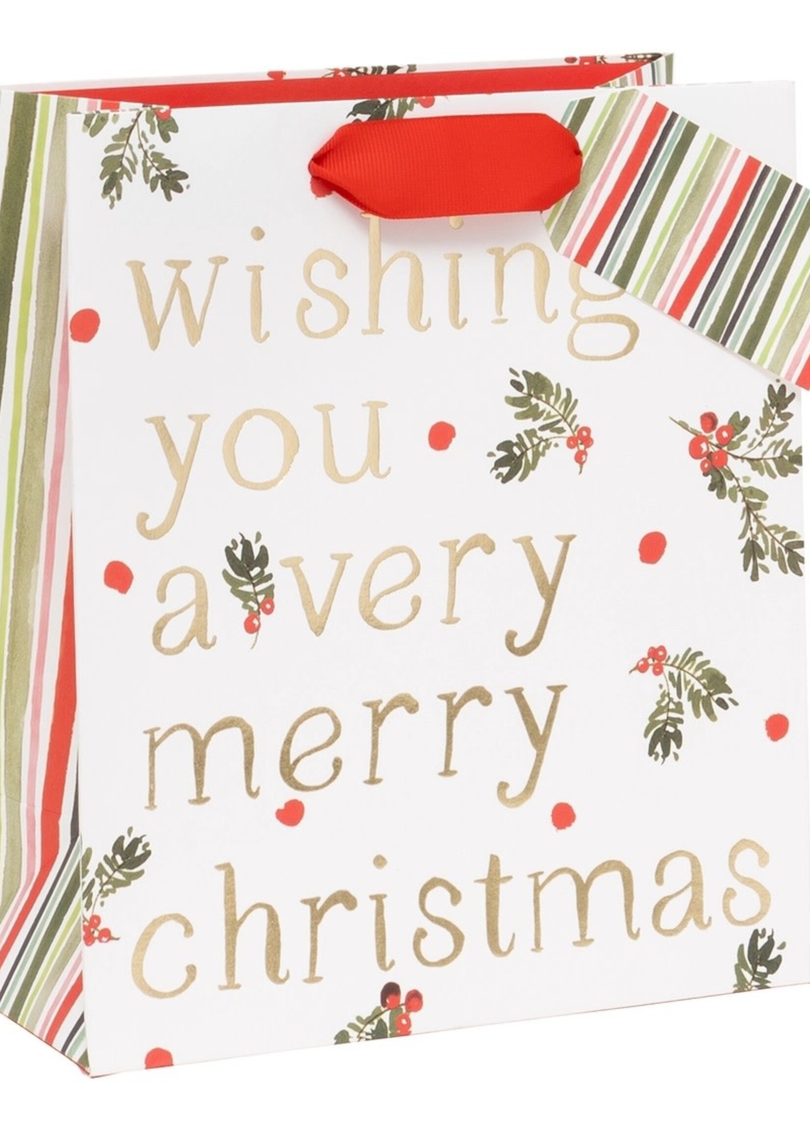 Holiday Gift Bag - Christmas Wishes (Medium)