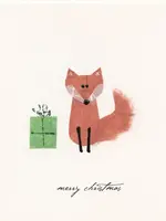 Flaunt Cards Merry Christmas Fox With Present