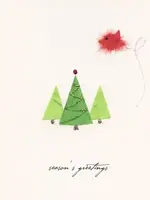 Season's Greetings - Bird and Trees