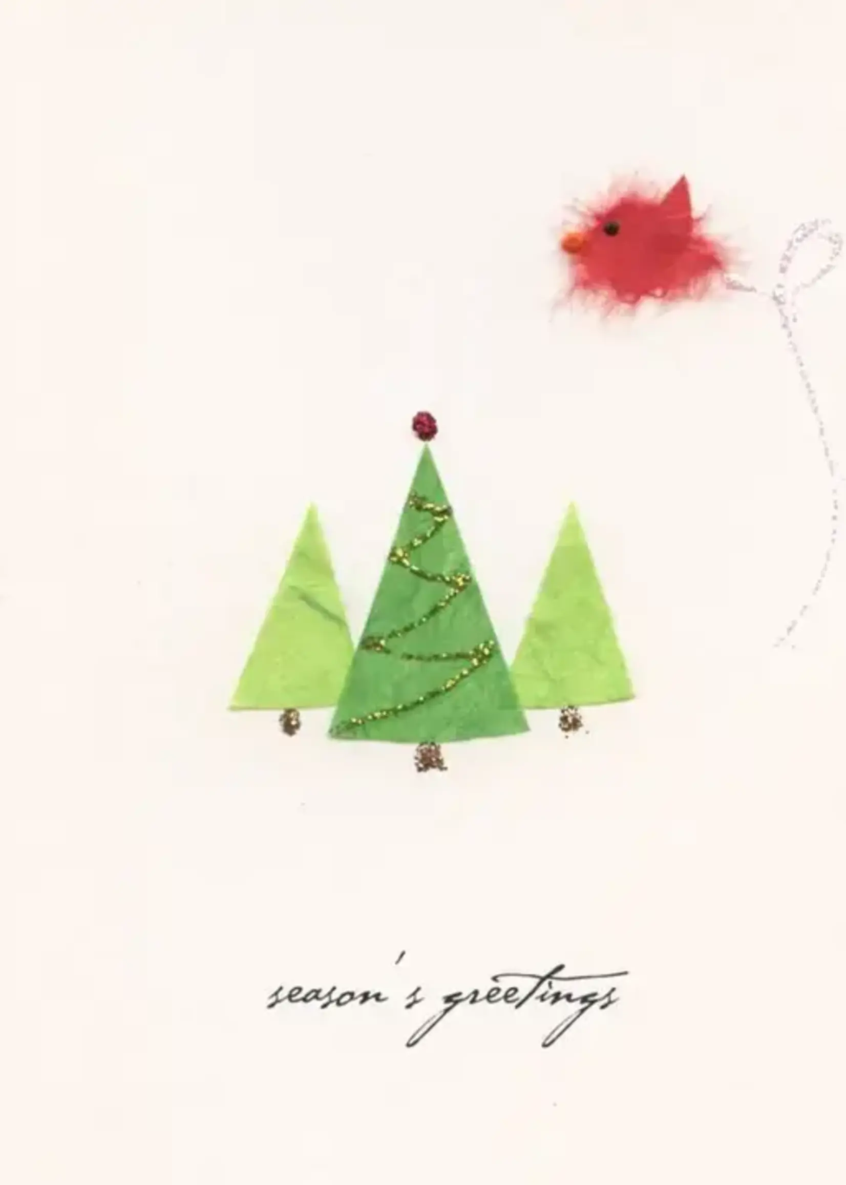 Season's Greetings - Bird and Trees