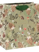 glick Holiday Gift Bag - Pretty Pinecones (Medium)