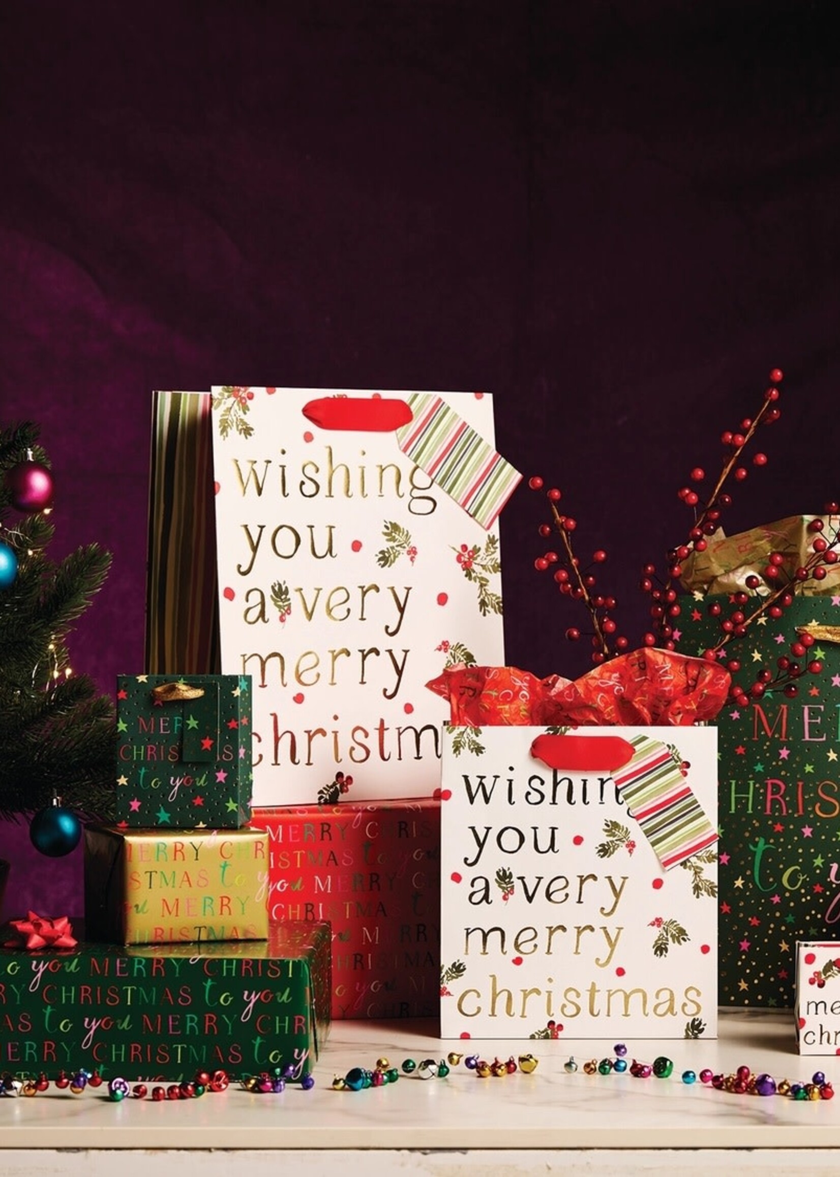 glick Holiday Gift Bag ~ Merry Christmas (Tiny)