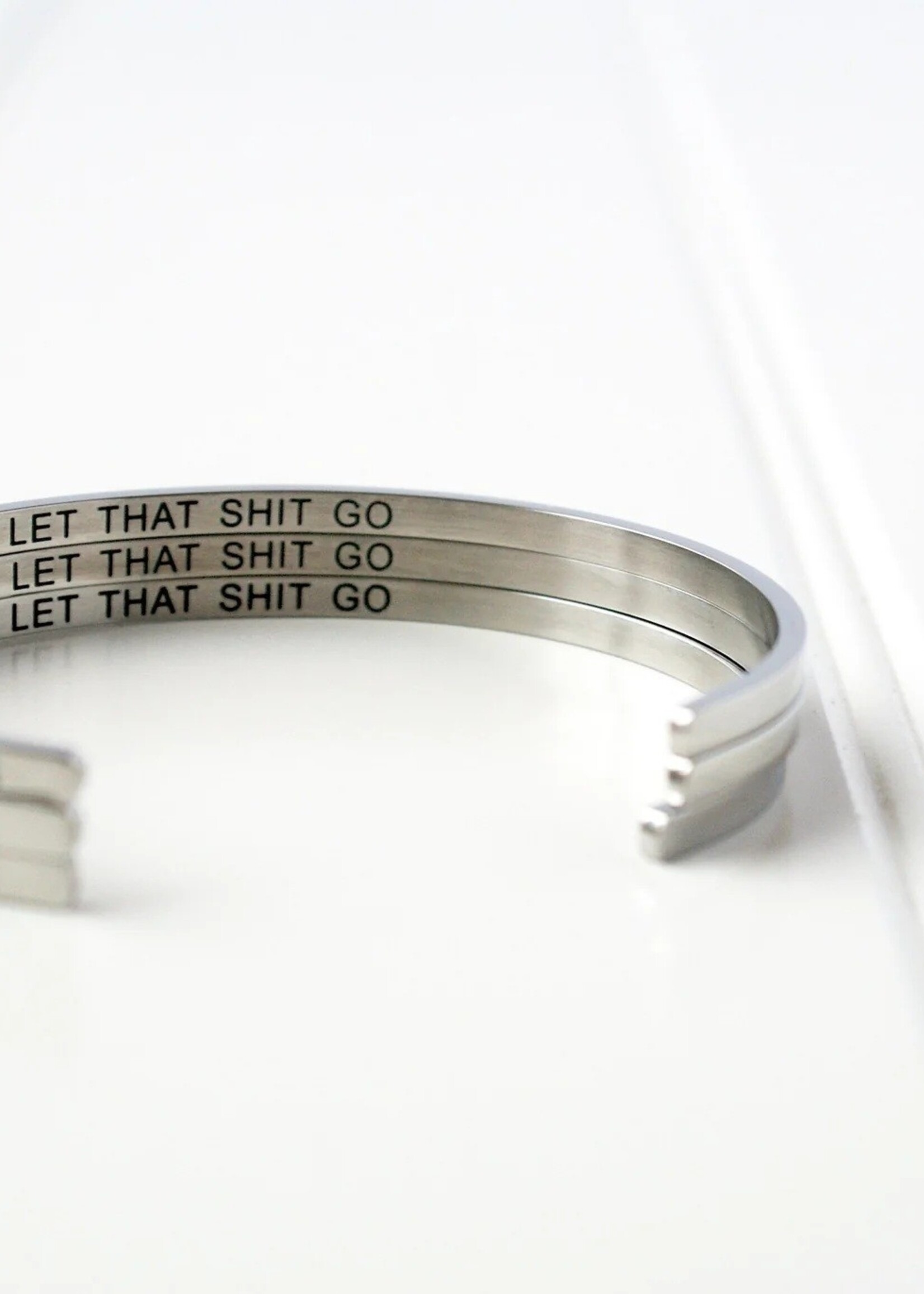 Glass House Goods Bangles - Let That Shit Go