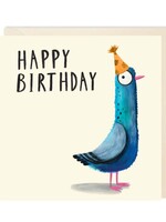 Happy Birthday - Blue Birthday Pigeon