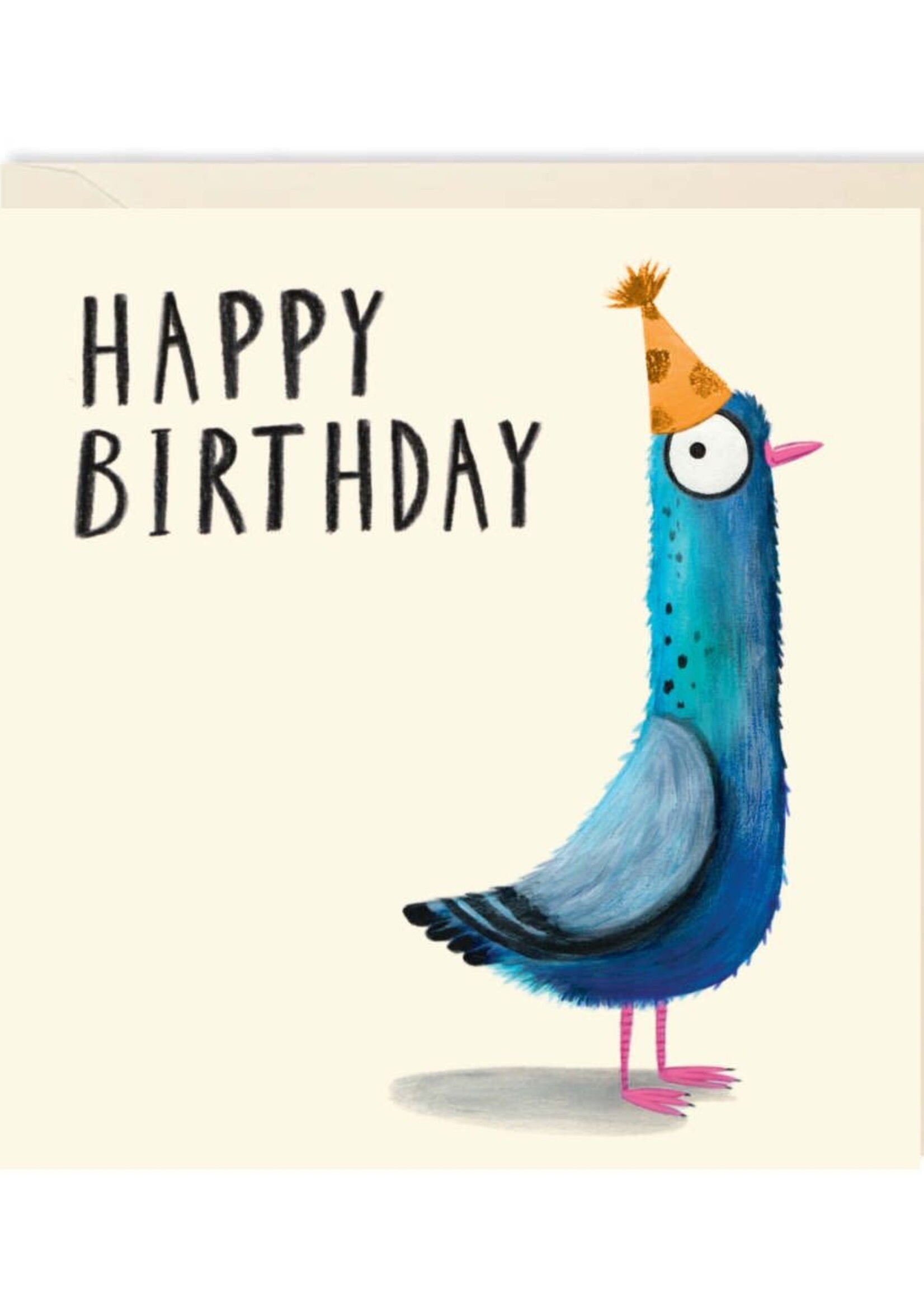 Happy Birthday - Blue Birthday Pigeon