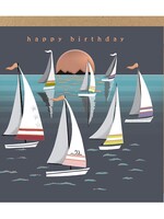 Happy Birthday - Sailboats