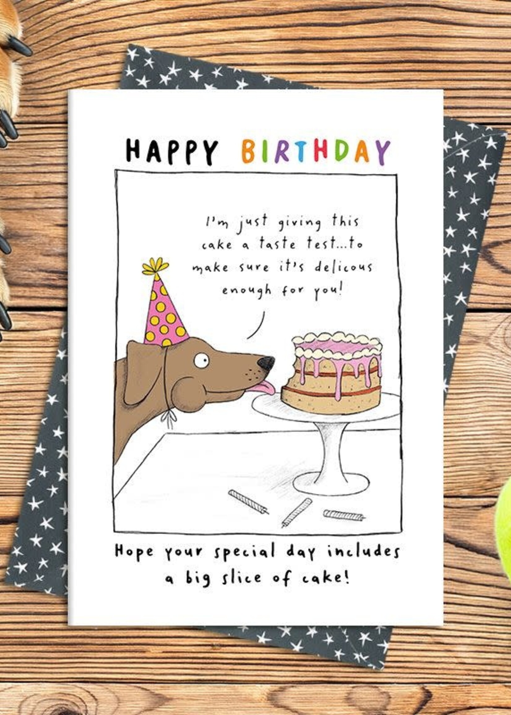 I'm just giving this cake a taste test