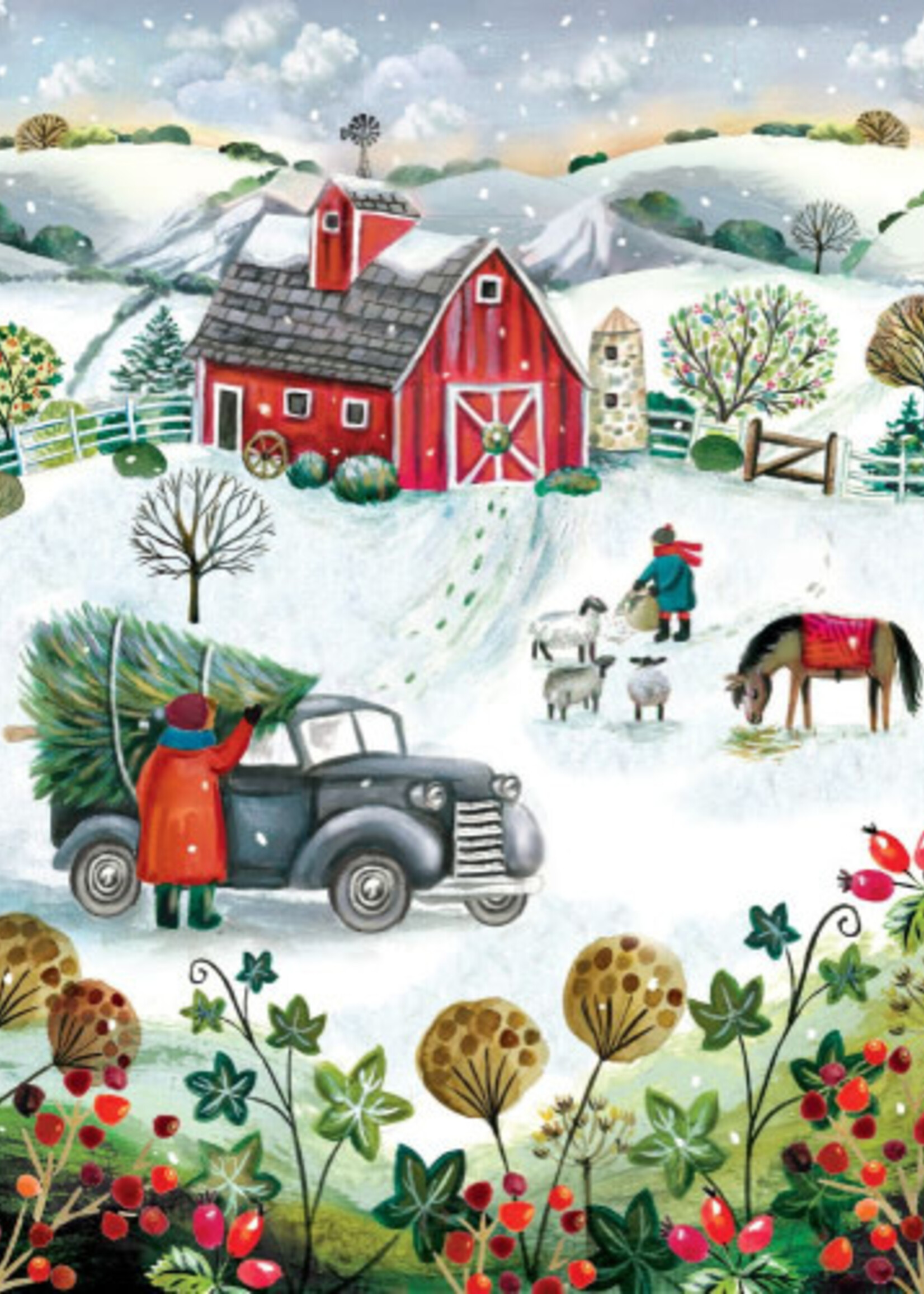 museums & galleries Boxed Cards - Winter on the Farm
