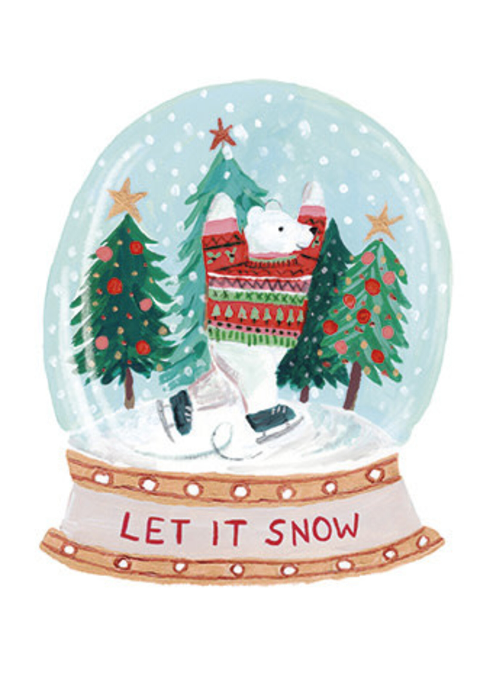 Art Press Bear Snow Globe