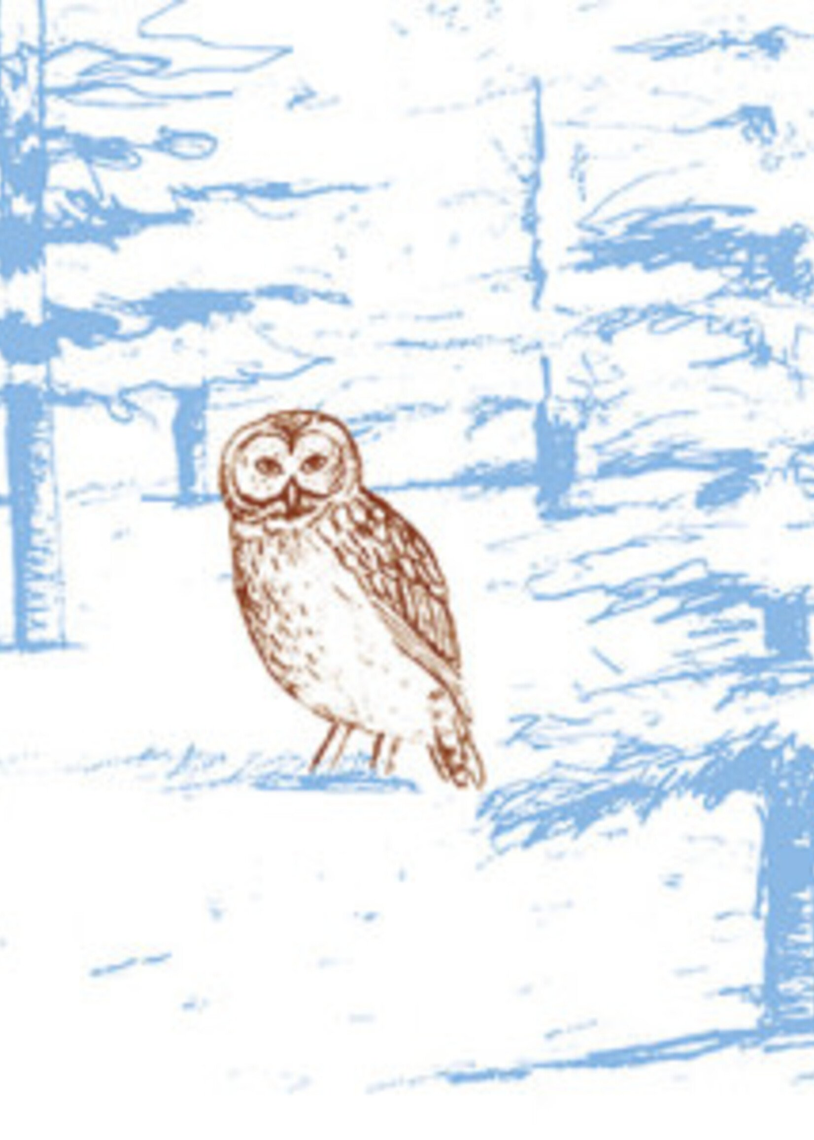Art Press Forest Owl