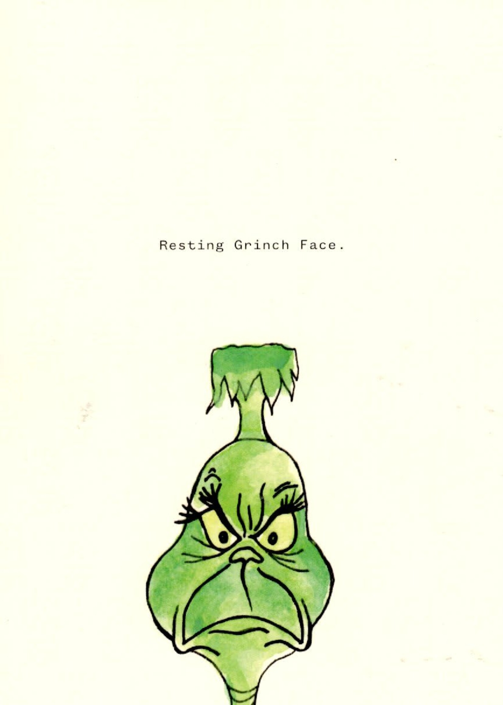 Resting Grinch Face