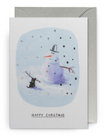 Happy Christmas - Snowman/Dog