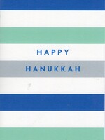 Happy Hanukkah - Stripes
