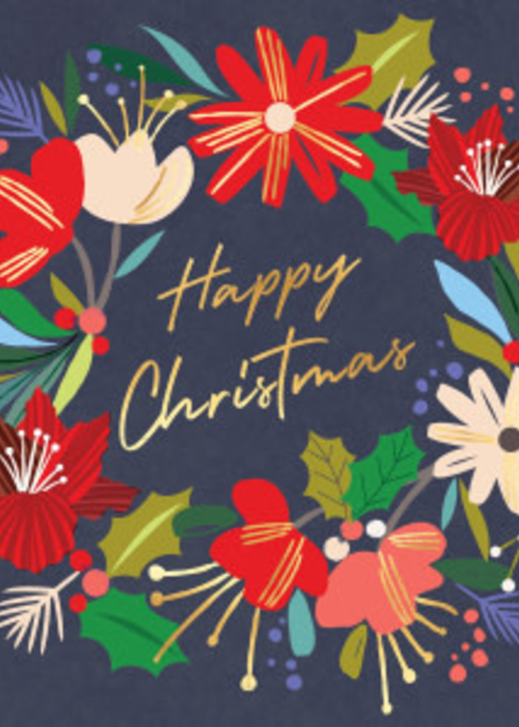 Happy Christmas - Wreath