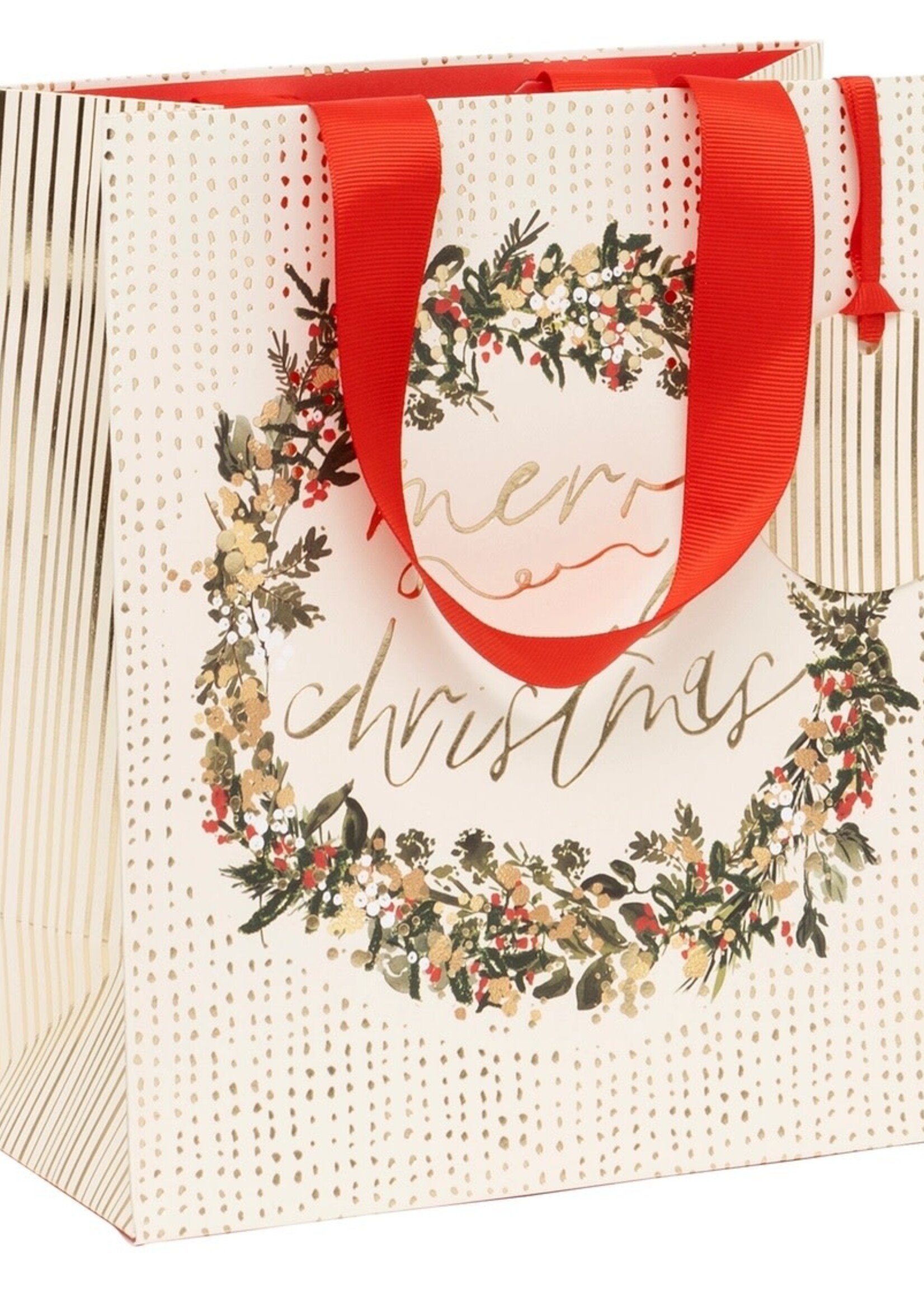 glick Holiday Gift Bag - Gold Garland (Medium)