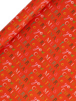 glick Holiday Roll Wrap - Red Merry Christmas