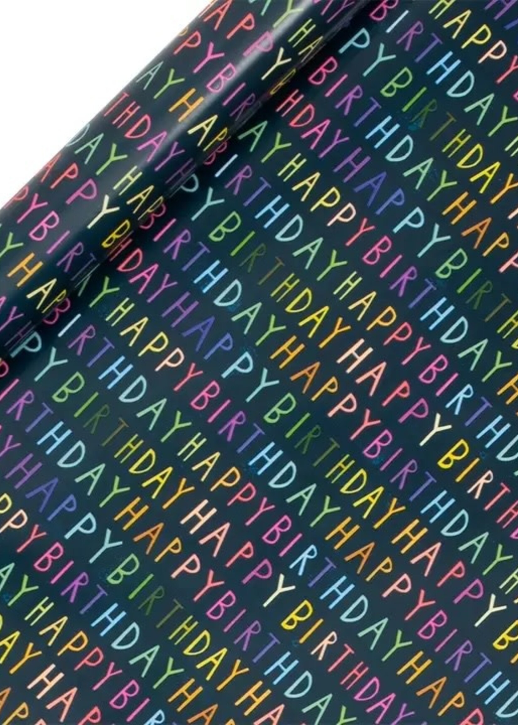 glick Happy Birthday Navy - Gift Wrap