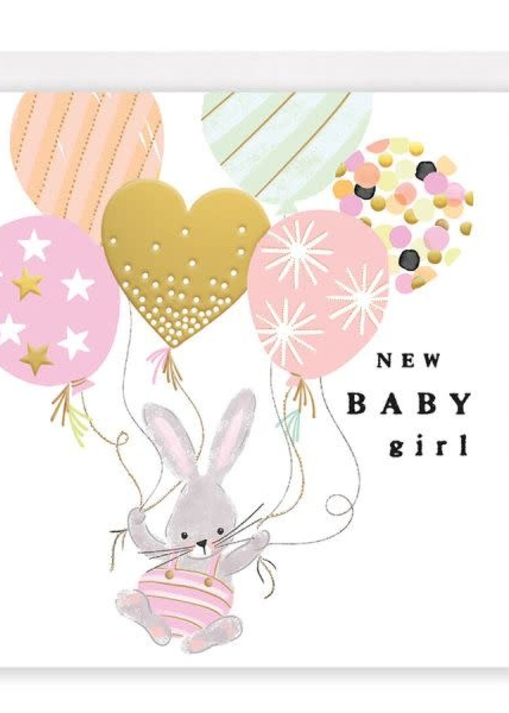 rosanna Rossi New Baby Girl ~ Bunny with Balloons