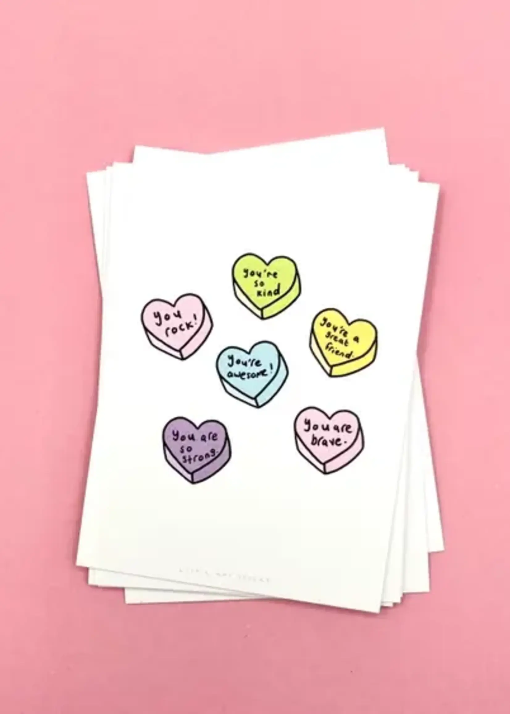 little may paper Mini Valentine's Flat Cards - You Rock