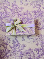 Striped Ribbon - 3m (Green/Lav)