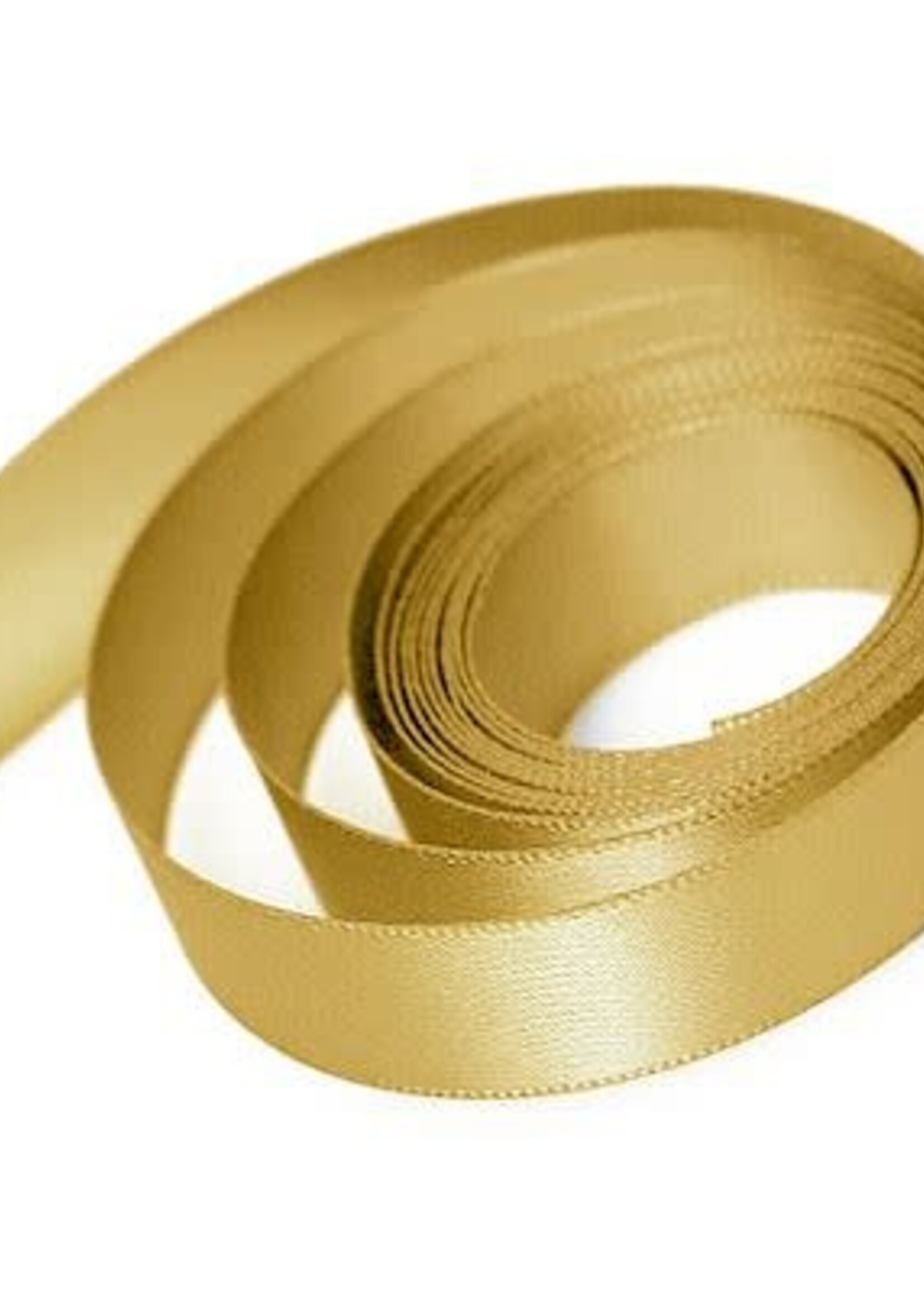 Satin Ribbon ~  Antique Gold 1.5"